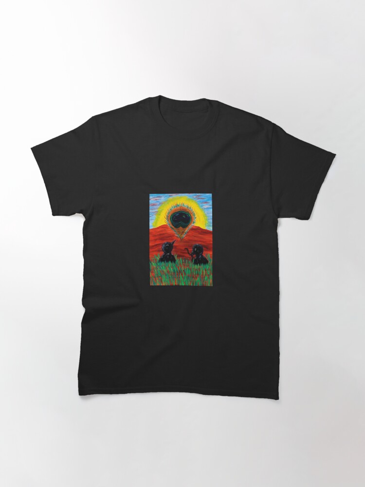 Thumbnail 3 of 7, Classic T-Shirt, Mama Crow Suddenly Sees a Beautiful.... designed and sold by lorybit.