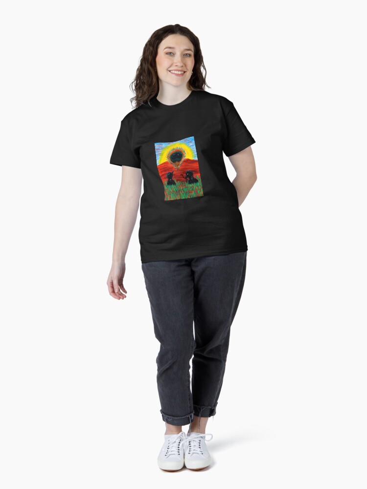 Thumbnail 4 of 7, Classic T-Shirt, Mama Crow Suddenly Sees a Beautiful.... designed and sold by lorybit.