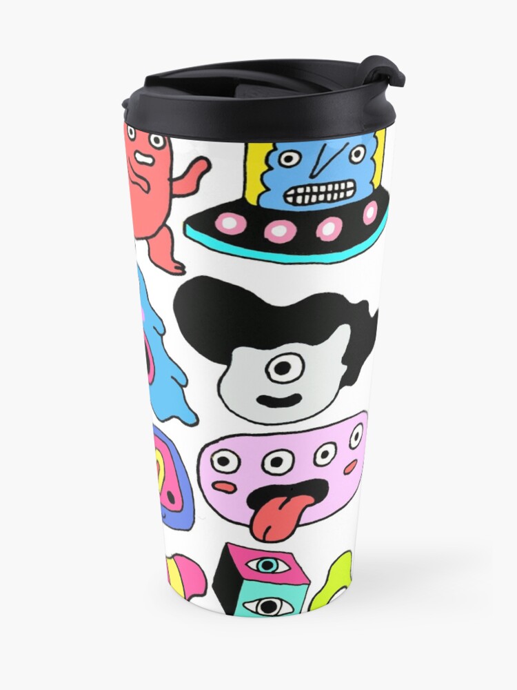 Alternate view of I love monsters Travel Mug