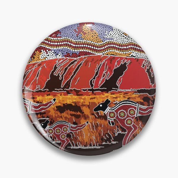 Item preview, Authentic Aboriginal Art - Uluru | Ayers Rock designed and sold by HogarthArts.