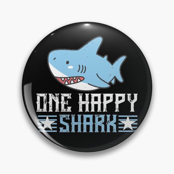 Item preview, One Happy Shark designed and sold by Visualsplendors.