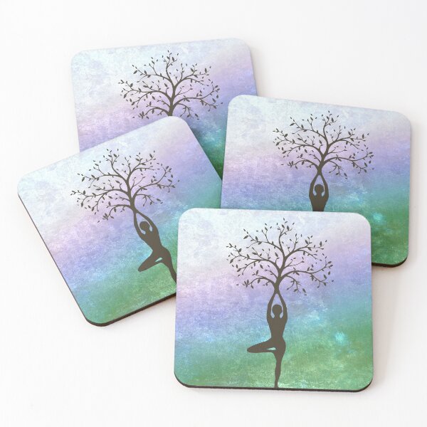 Item preview, Yoga Tree Pose Balancing Asana designed and sold by Bluepress.