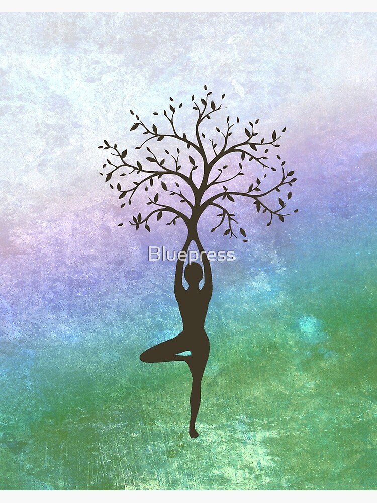 Yoga Pose Art Print By High Tide Illustrations | notonthehighstreet.com