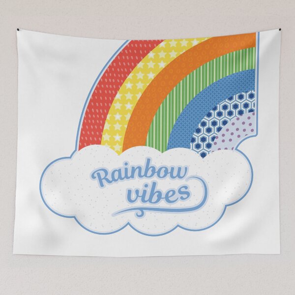 Item preview, Rainbow Positive Vibes Quote - Designed by Design by Cheyney designed and sold by designbycheyney.