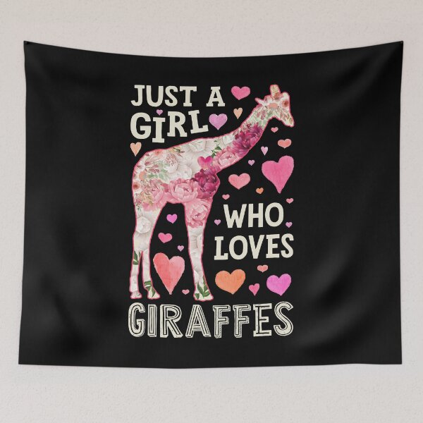 Item preview, Just a Girl Who Loves Giraffes Flower Shirt for Girls Women Kids Animal Lover Gifts designed and sold by LiqueGifts.