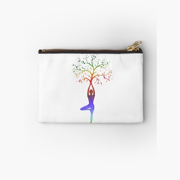 Item preview, Multi-color Yoga Tree Pose Balancing Asana designed and sold by Bluepress.