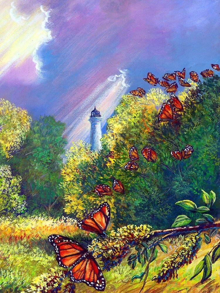 Iphone Case "Monarch Protuberance-St. Marks Light" by cyberhighwaymen
