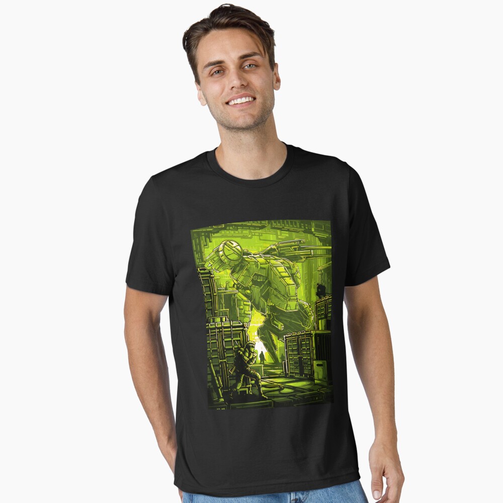 Vista previa del artículo con la obra «Camiseta esencial», diseñado y vendido por FotoLibreStudio.
