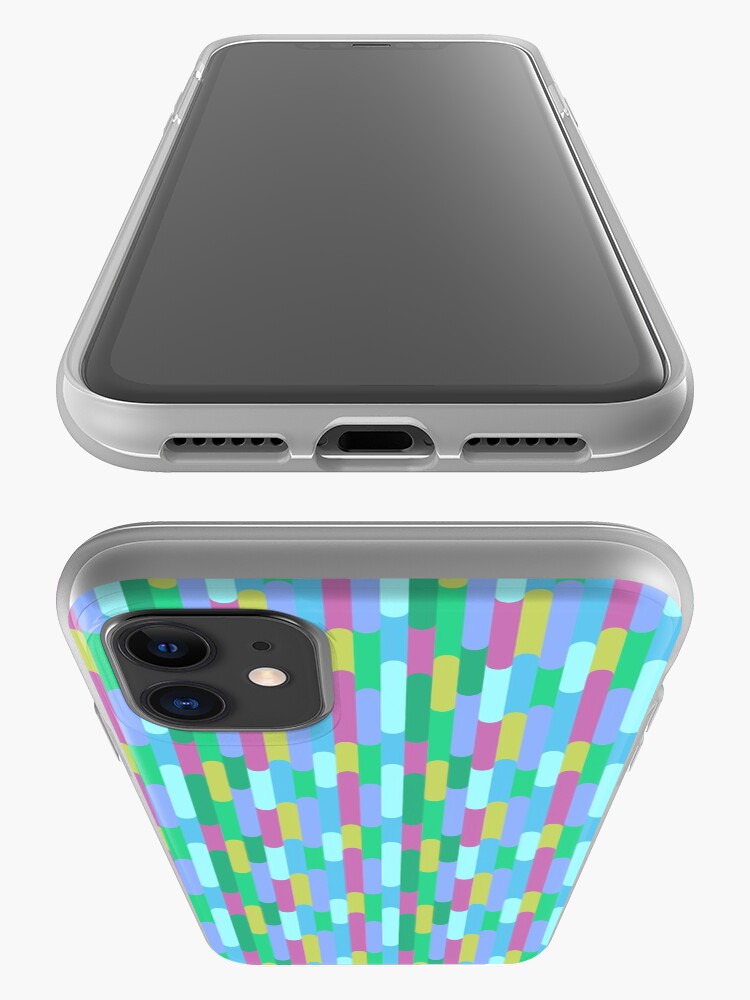 Alternate view of Overlapping Stripes pastel iPhone Case & Cover