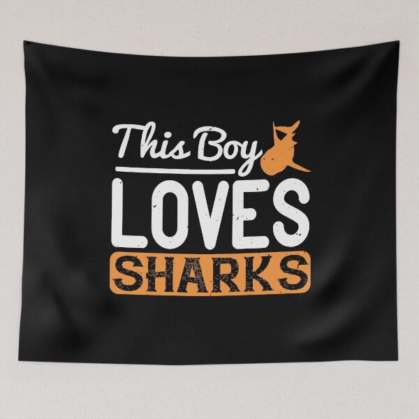 Item preview, This Boy Loves Sharks designed and sold by Visualsplendors.
