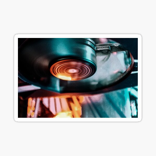 Techno Spin Sticker