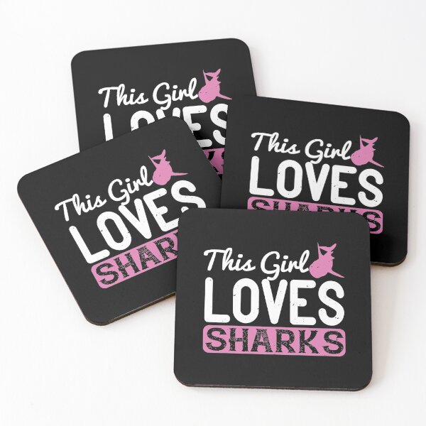 Item preview, This Girl Loves Sharks designed and sold by Visualsplendors.