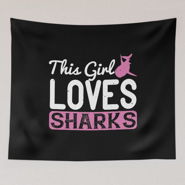 Item preview, This Girl Loves Sharks designed and sold by Visualsplendors.