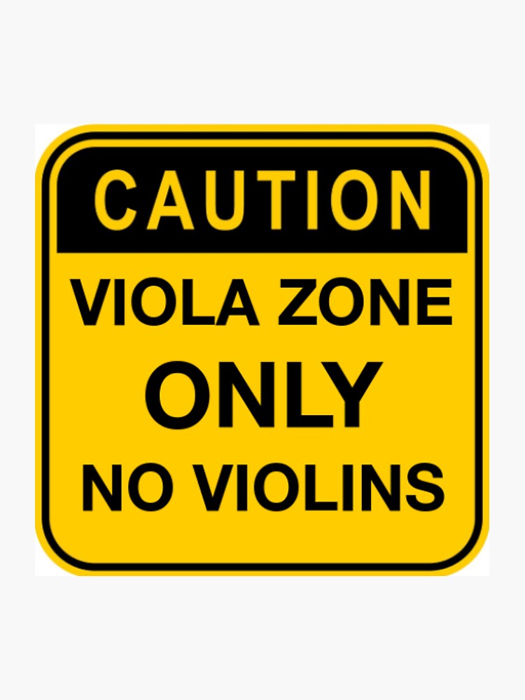 "Viola Zone Only Caution Sign" Sticker for Sale by akw227 Redbubble