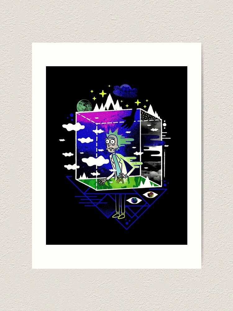 Alternate view of Dimensional Rick Art Print