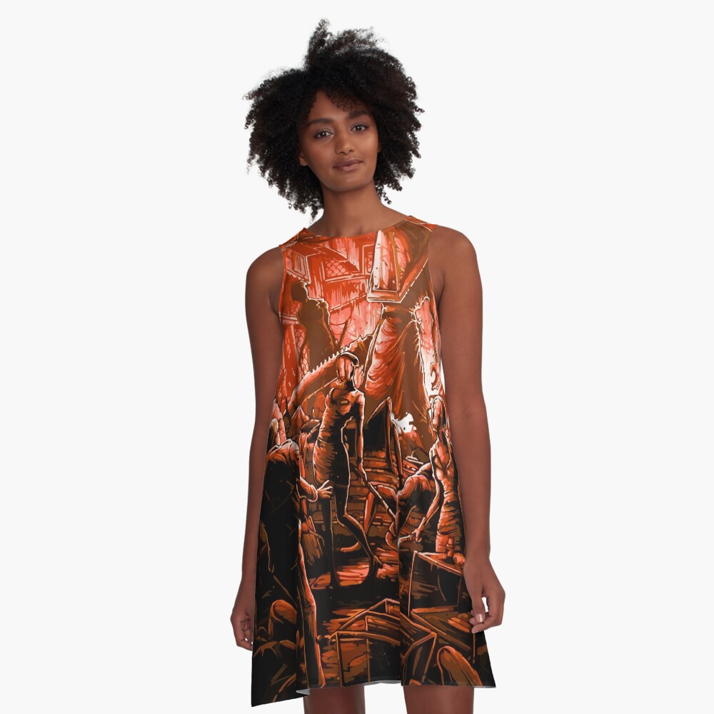Vista previa del artículo con la obra «Vestido acampanado», diseñado y vendido por FotoLibreStudio.