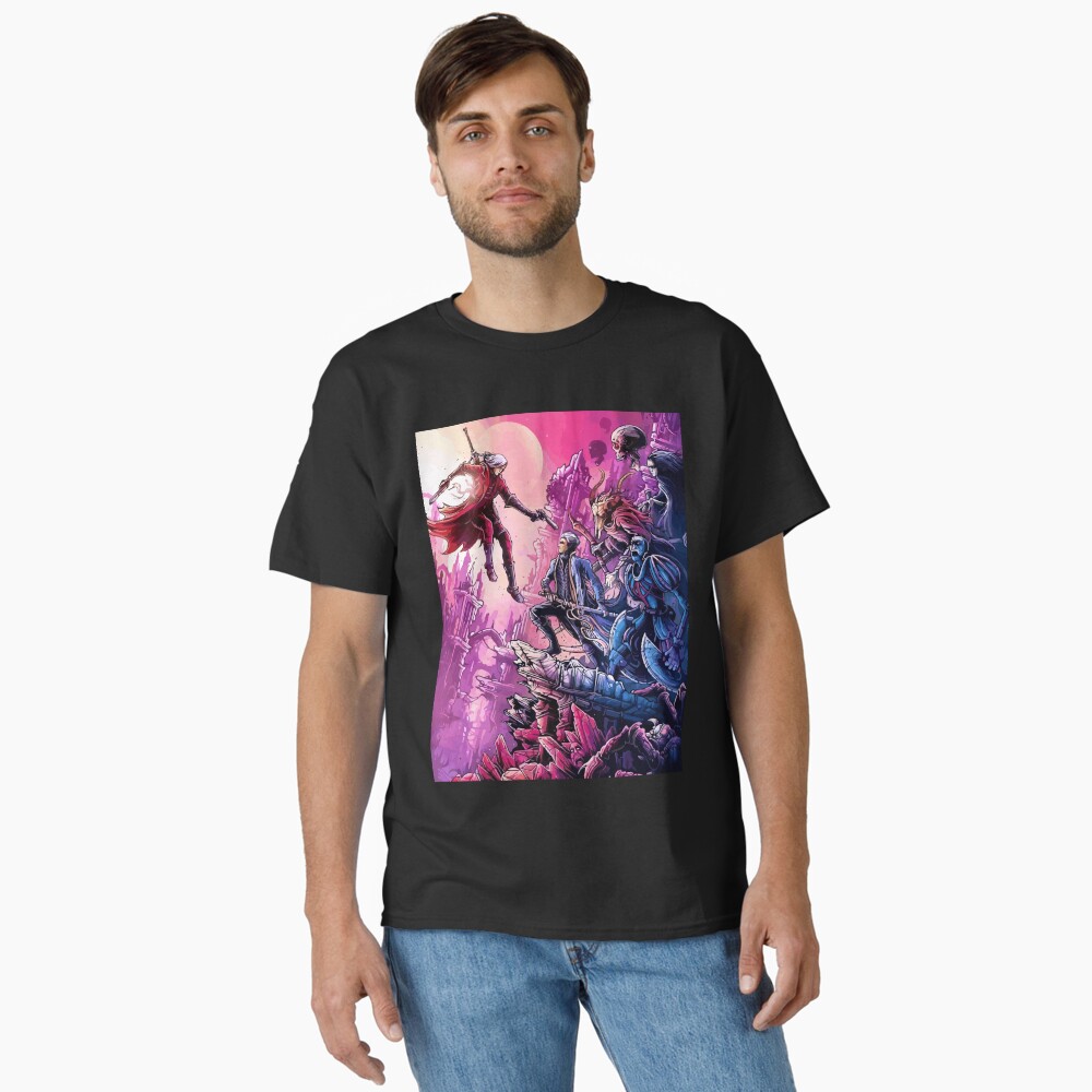 Vista previa del artículo con la obra «Camiseta clásica», diseñado y vendido por FotoLibreStudio.