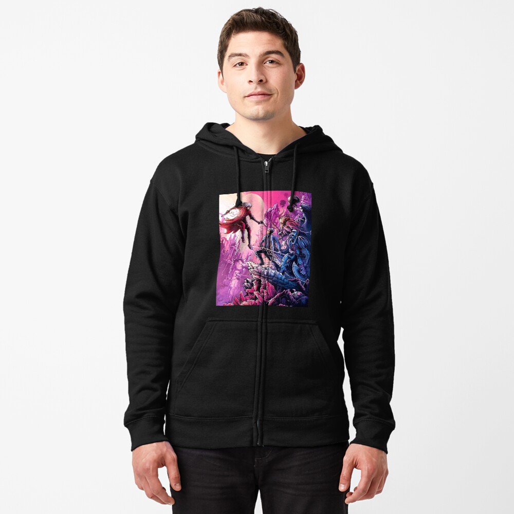 Vista previa del artículo con la obra «Sudadera con capucha y cremallera», diseñado y vendido por FotoLibreStudio.