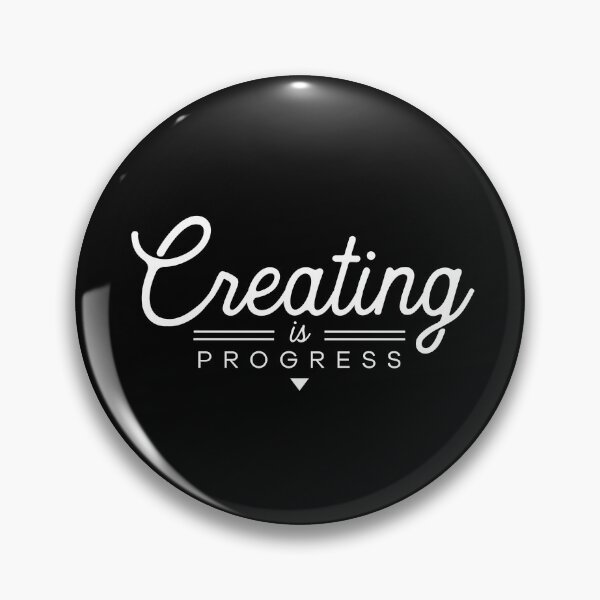 Item preview, Creating is Progress (White Logo) designed and sold by Vuriah-Tee.