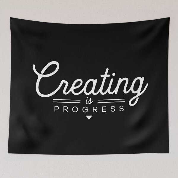 Item preview, Creating is Progress (White Logo) designed and sold by Vuriah-Tee.
