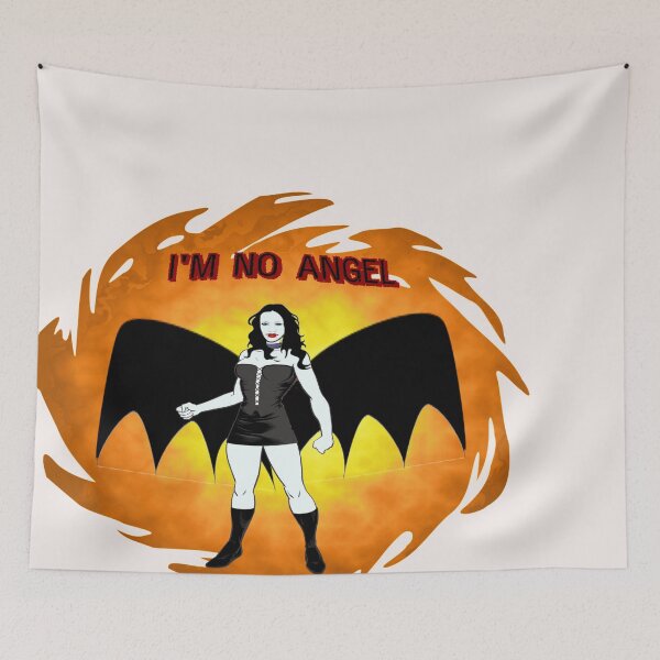 Item preview, I'M NO ANGEL - FIERY FEMALE VAMPIRE designed and sold by Tim Forder.