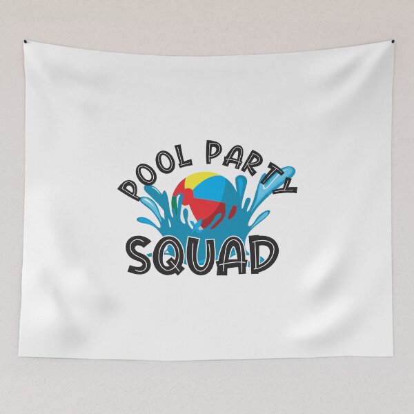 Item preview, Pool party squad beach ball splashing water pool party gift designed and sold by hadleydesigns.