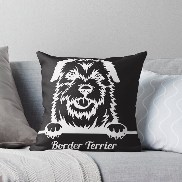 Item preview, Border Terrier White Illustration designed and sold by SalahBlt.