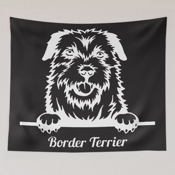 Item preview, Border Terrier White Illustration designed and sold by SalahBlt.