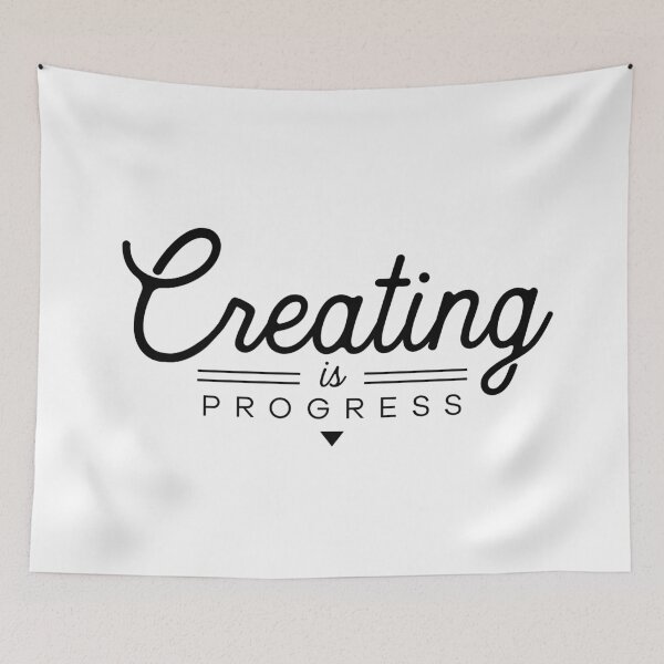 Item preview, Creating is Progress (Black Logo) designed and sold by Vuriah-Tee.