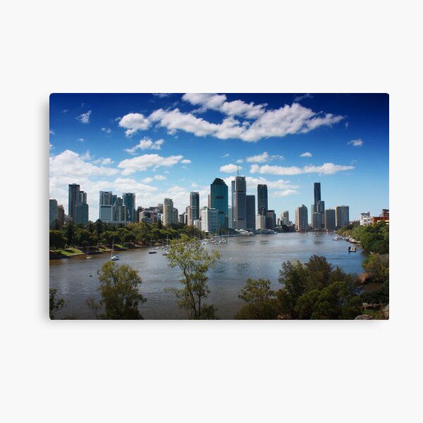 Brisbane from Kangaroo Point Cliffs Canvas Print