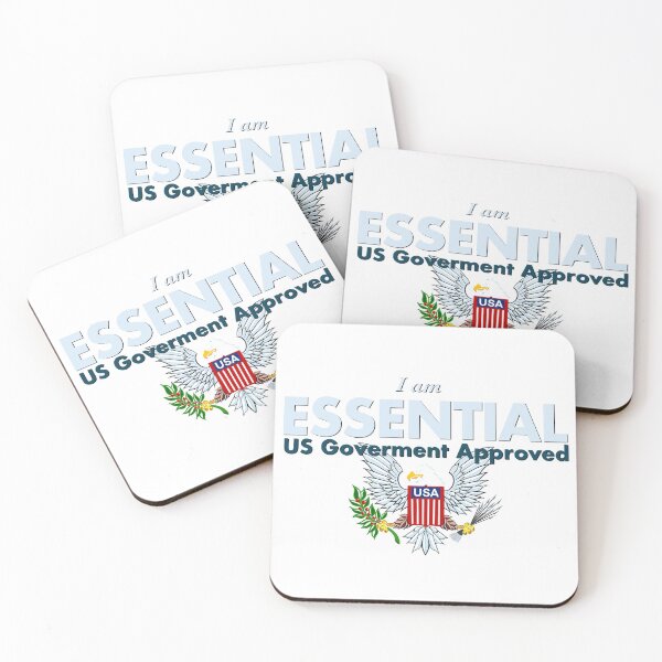 I am Essential Coasters (Set of 4)