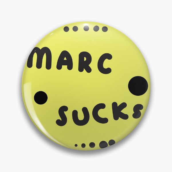 Item preview, marc sucks pin designed and sold by lauren nicholas.