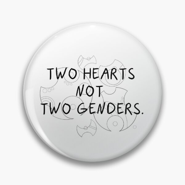 Item preview, Two Hearts Not Two Genders - Black designed and sold by aevios.