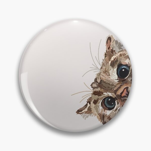 Peeking Cat Pin