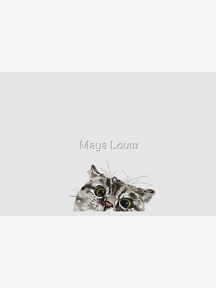 Peeking Tabby by MewMewMaya