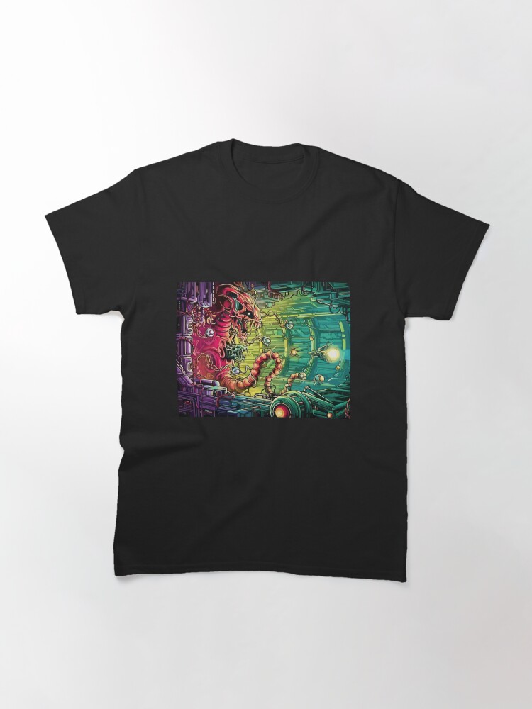 Imagen 3 de 7, Camiseta clásica con la obra Videojuegos Épicos, diseñada y vendida por FotoLibreStudio.