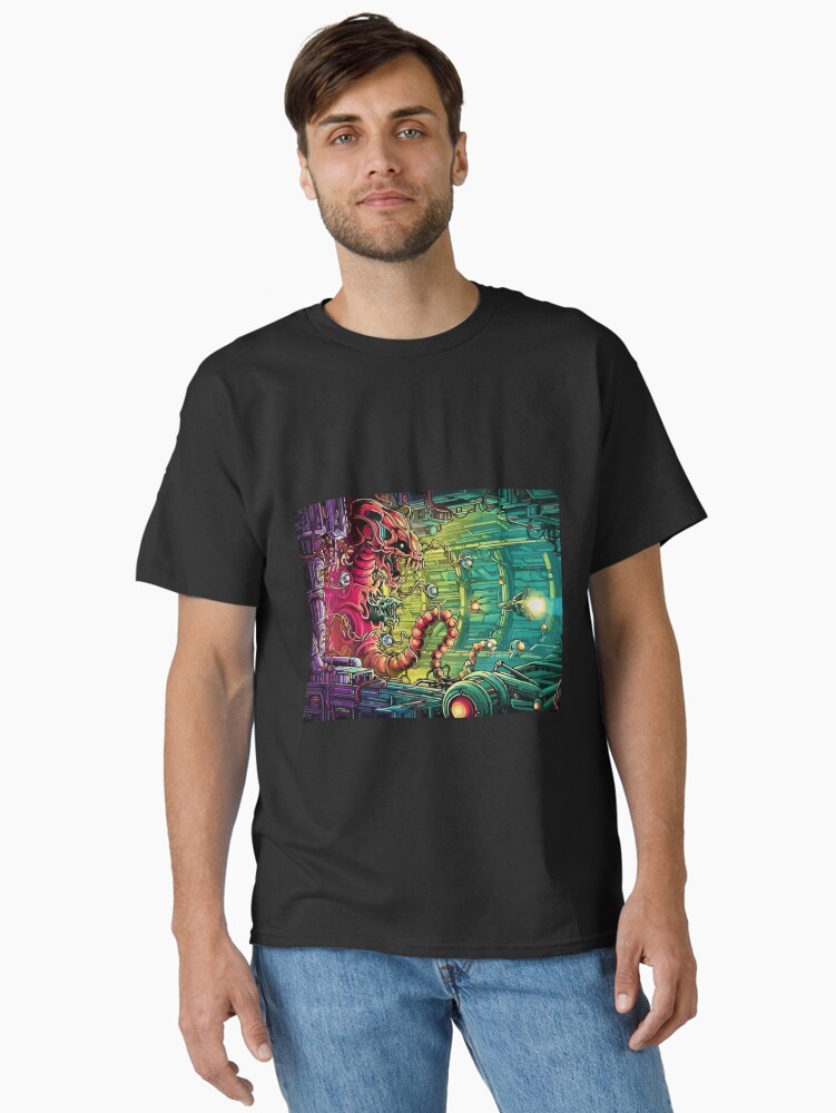 Imagen 1 de 7, Camiseta clásica con la obra Videojuegos Épicos, diseñada y vendida por FotoLibreStudio.