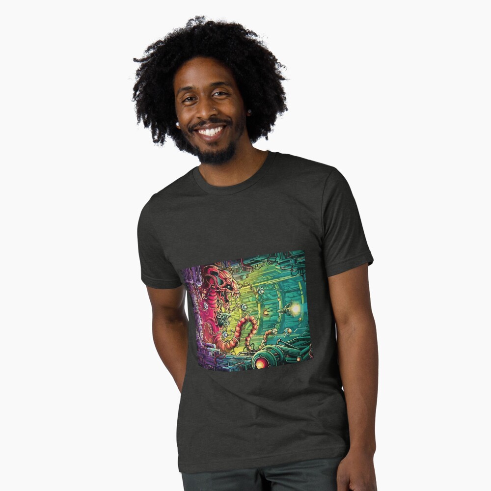 Vista previa del artículo con la obra «Camiseta de tejido mixto», diseñado y vendido por FotoLibreStudio.