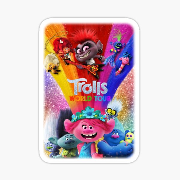 valstick Trolls Movie Dj Suki and Poppy Car Bumper Sticker Decal