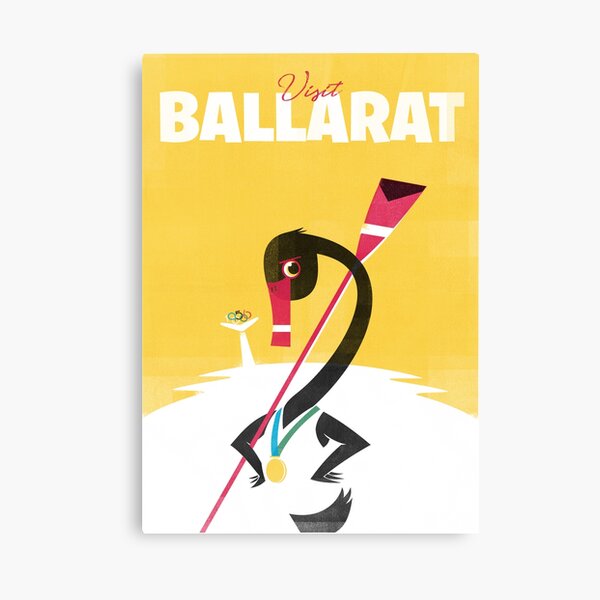 Visit Ballarat 1956 - Travel Poster Canvas Print