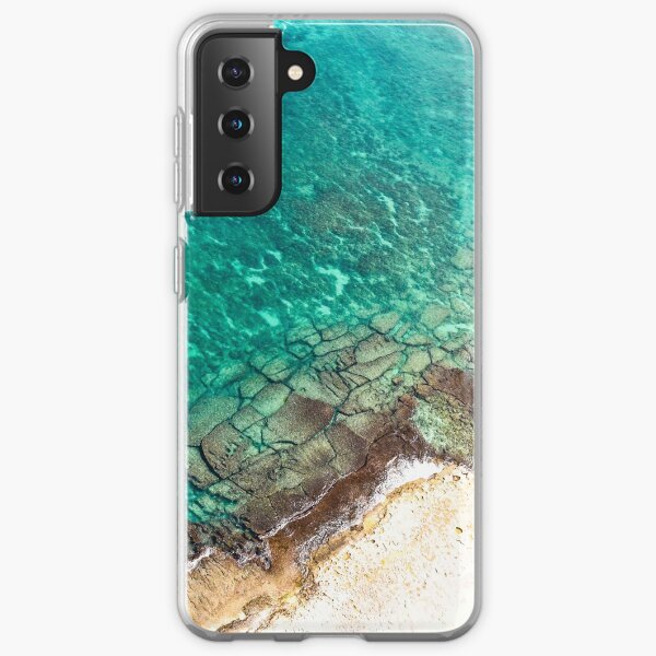 Clear Blue Aerial View Samsung Galaxy Soft Case