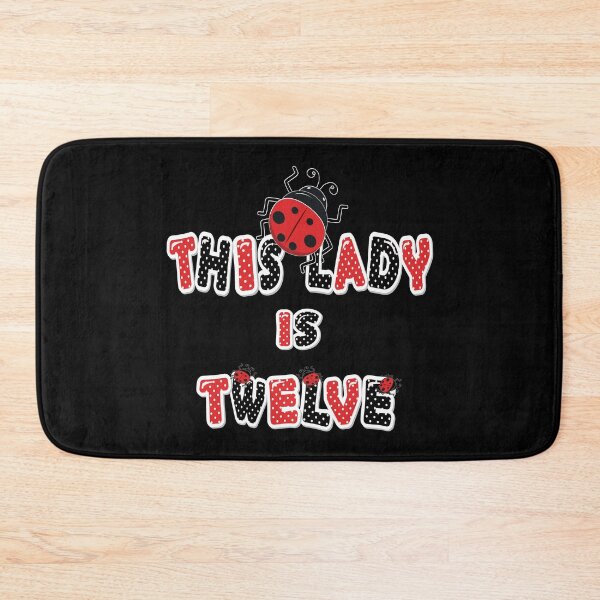 Item preview, This Lady Is Twelve Years Old Girl 12th Birthday Ladybug design designed and sold by Grabitees.
