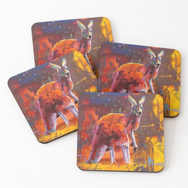 Item preview, Australian Kangaroo in vibrant colours designed and sold by Jos Coufreur.