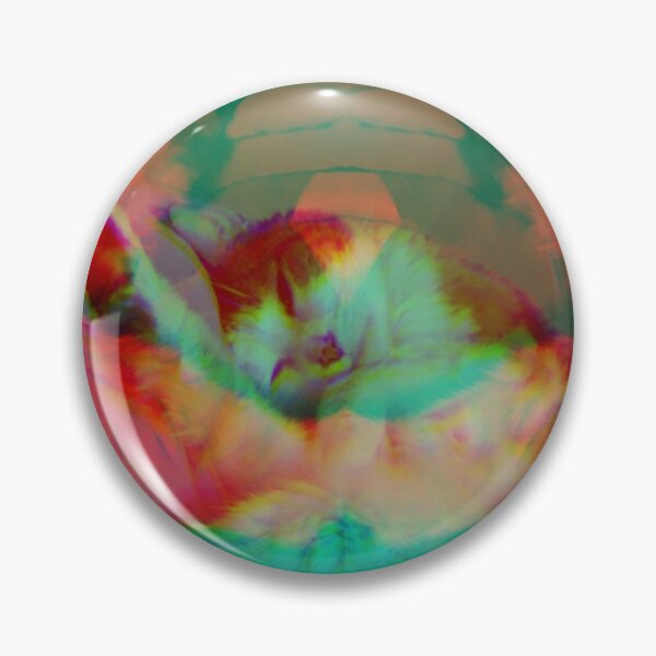 Item preview, Psychedelic Calico Cat Print designed and sold by Nerddegreeburns.