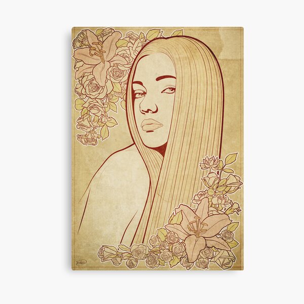 Art Nouveau Portrait Canvas Print