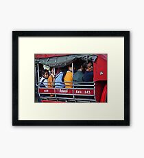 Street Taxi Framed Print