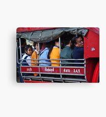 Street Taxi Canvas Print