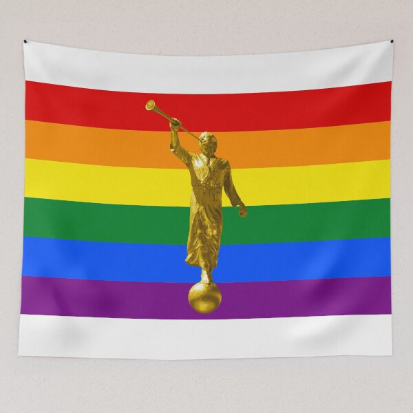 Item preview, HOMOMOMO: Mormon LGBTQIA+ Pride Flag designed and sold by rockbillboa.