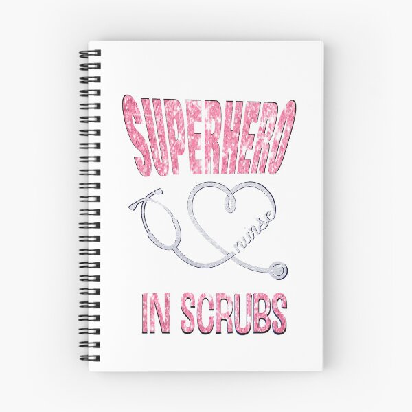 Item preview, Nurse Superhero In Scrubs Glitter RN LVN First Responders designed and sold by lorrinani.