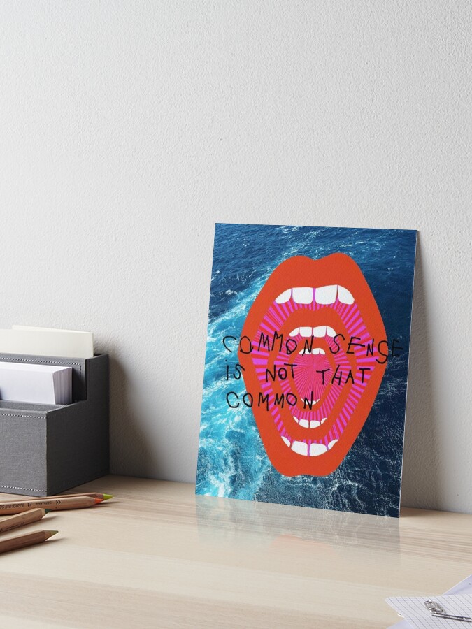 Thumbnail 1 of 2, Art Board Print, COMMON SENSE designed and sold by gwenythbrass.
